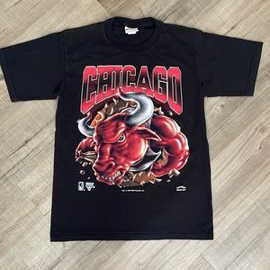 CHICAGO BULLS Authentic Vintage Kid’s Large Black T-Shirt
